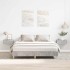 Estructura de cama sin colchón gris hormigón