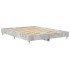 Estructura de cama sin colchón gris hormigón