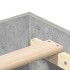 Estructura de cama sin colchón gris hormigón