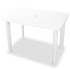 Set de mesa y sillas bistró de jardín 3 piezas plástico