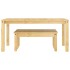 Juego de comedor Panama 3 pzas madera maciza de