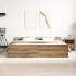 Estructura de cama sin colchón roble artesanal 160x200