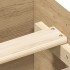 Estructura de cama sin colchón roble artesanal 160x200
