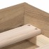 Estructura de cama sin colchón roble artesanal