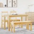 Juego de comedor Panama 4 pzas madera maciza de