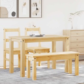 Juego de comedor Panama 4 pzas madera maciza de