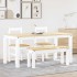 Juego de comedor Panama 4 pzas madera maciza de pino