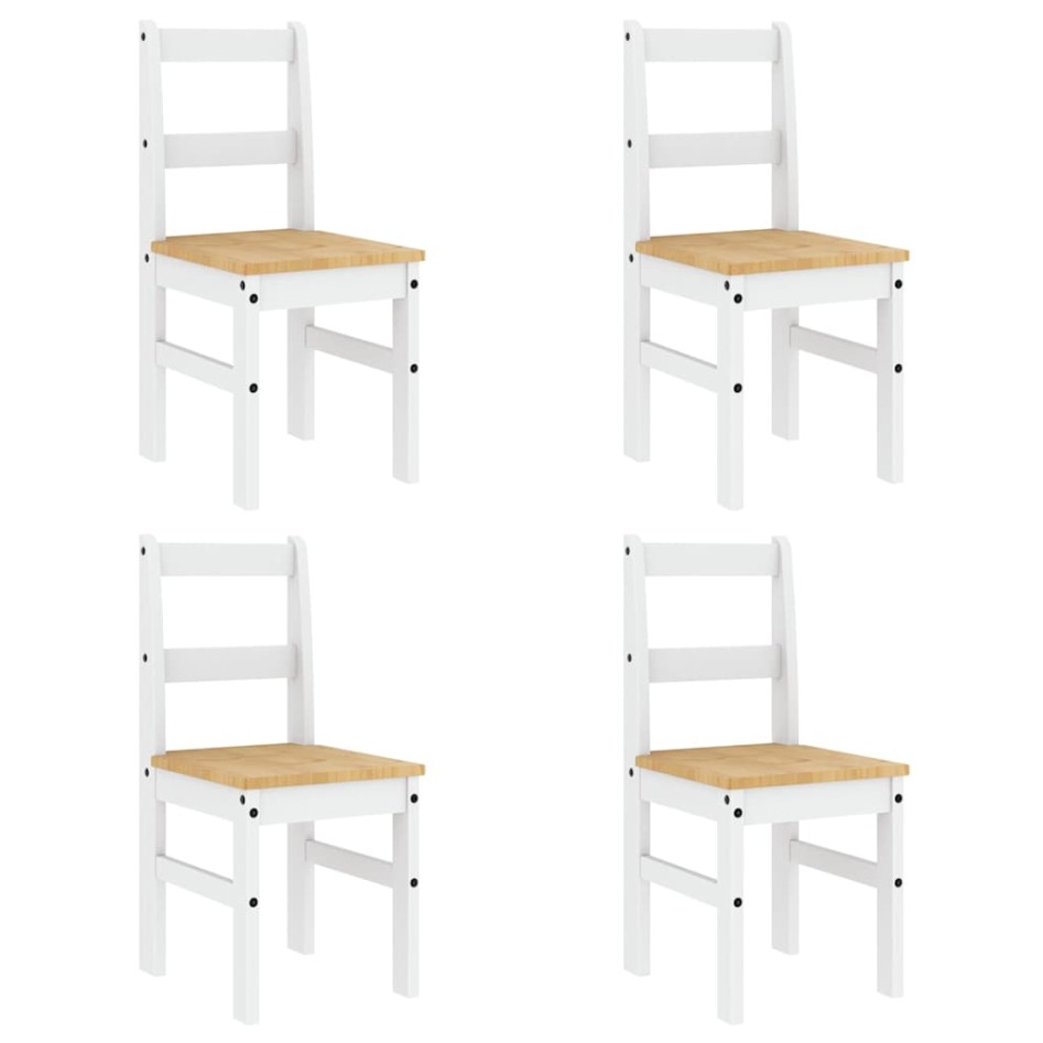 Juego de comedor Panama 5 pzas madera maciza de pino