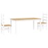 Juego de comedor Panama 3 pzas madera maciza de pino