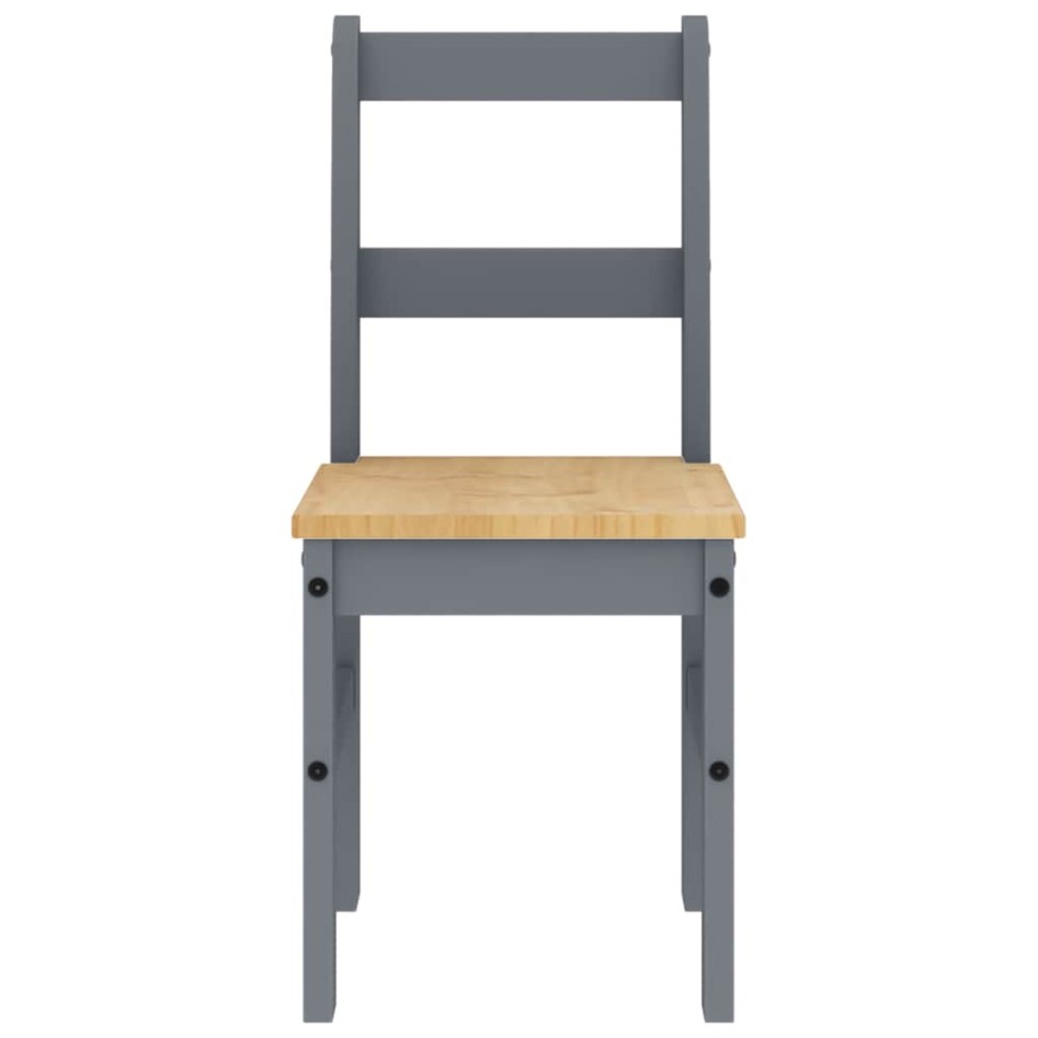 Juego de comedor Panama 7 pzas madera maciza de pino