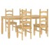 Juego de comedor Panama 5 pzas madera maciza de