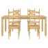 Juego de comedor Panama 5 pzas madera maciza de