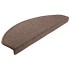 Alfombrilla escalera 30 uds marrón café 65x24x4