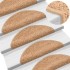 Alfombrilla escalera 30 uds beige 56x17x3