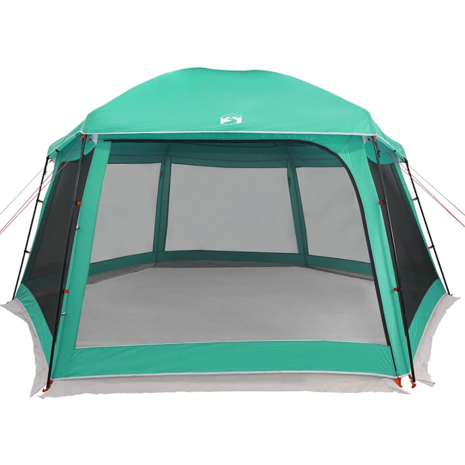 Carpa para piscina con desmontables y paredes verde 512x458