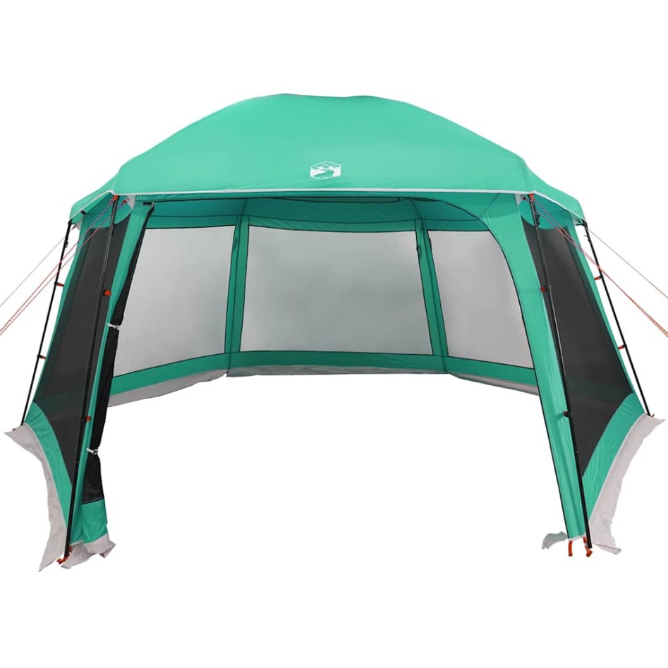 Carpa para piscina con desmontables y paredes verde 512x458