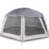 Carpa para piscina con desmontables y paredes azul 612x612