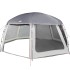 Carpa para piscina con desmontables y paredes azul 612x612