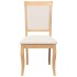 Sillas de comedor con cojines 2uds madera maciza natural