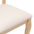 Sillas de comedor con cojines 2uds madera maciza natural