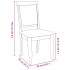 Sillas de comedor con cojines 2uds madera maciza natural
