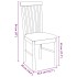 Sillas de comedor con cojines 2uds madera maciza blanco