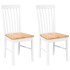 Sillas de comedor 2 unidades madera maciza de caucho