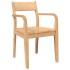 Sillas de comedor  2 uds madera maciza natural