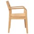 Sillas de comedor  2 uds madera maciza natural
