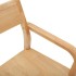 Sillas de comedor  2 uds madera maciza natural