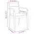 Sillas de comedor  2 uds madera maciza natural