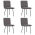 Sillas de comedor 4 unidades cuero sintético