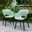 Silla de jardín Keter con patas de metal Noa 2 piezas verde vintage