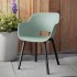 Silla de jardín Keter con patas de metal Noa 2 piezas verde
