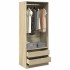 Armario de madera de ingeniería roble Sonoma 80x50x200