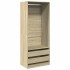 Armario de madera de ingeniería roble Sonoma 80x50x200