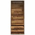 Armario de madera de ingeniería madera envejecida 80x50x200