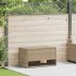 Cojines para exterior beige 100x55x55,5 cm ratán