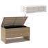 Cojines para exterior beige 100x55x55,5 cm ratán