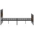 Estructura de cama sin colchón madera roble ahumado 140x190