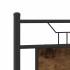 Estructura de cama sin colchón madera roble ahumado 140x190