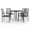 Juego de comedor de jardín 5 piezas