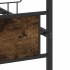Estructura de cama sin colchón madera roble ahumado 140x190