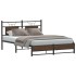 Estructura de cama sin colchón madera marrón roble 140x190