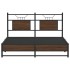 Estructura de cama sin colchón madera marrón roble 140x190