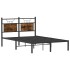 Estructura de cama sin colchón madera roble ahumado 120x190