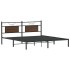 Estructura de cama sin colchón madera marrón roble 160x200