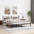 Estructura de cama sin colchón madera marrón roble 160x200