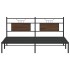 Estructura de cama sin colchón madera marrón roble 160x200
