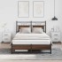 Estructura de cama sin colchón madera marrón roble 120x200